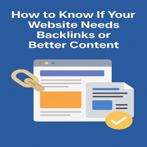 How to Know If Your Website Needs Backlinks or Better Content?