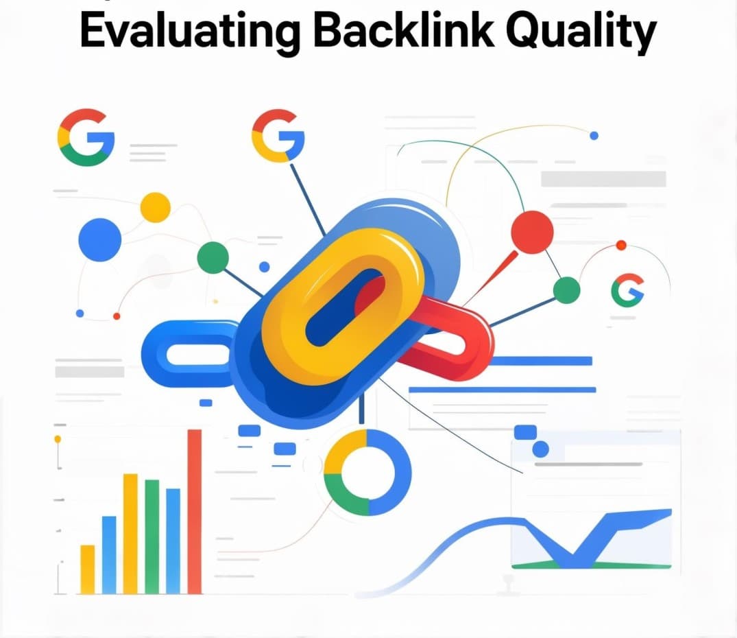 Illustration showing backlinks connected to a website, highlighting the importance of backlinks in SEO ranking.